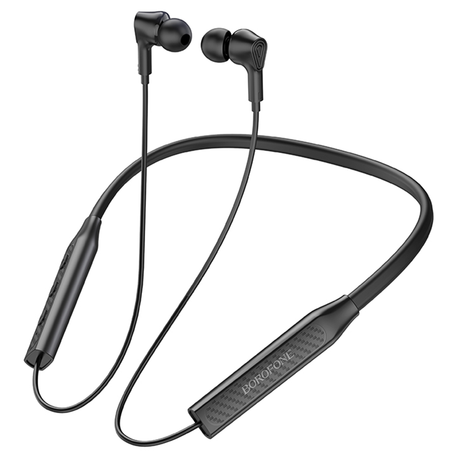 Наушники беспроводные Borofone BE59 Rhythm вкладыши, Bluetooth, коробка, черный
