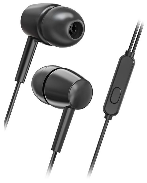 Наушники с микрофоном SmartBuy "S5" SBH-027K внутриканальные, кабель 1,2м, 3,5мм 4-pin Jack, кнопка 