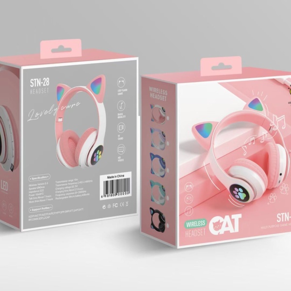 BT наушники полноразмерные CAT STN-28 pink