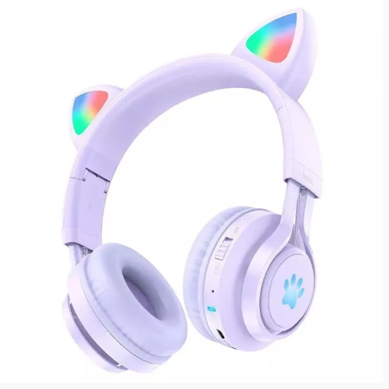 BT наушники полноразмерные Hoco w39 purple