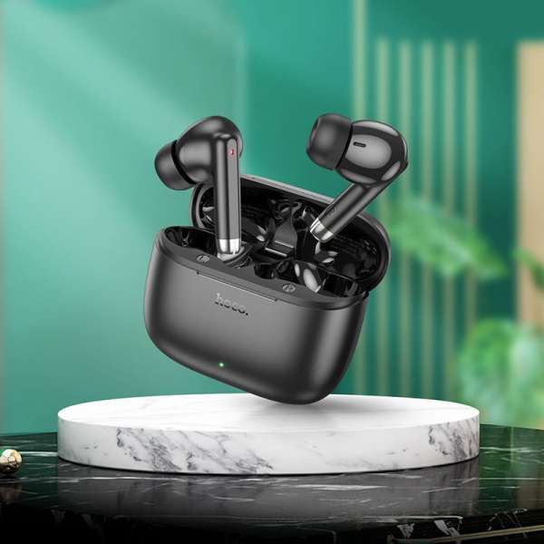 Наушники беспроводные HOCO EQ2 Thought внутриканальные, Bluetooth V5.3 кейс для хранения и черный