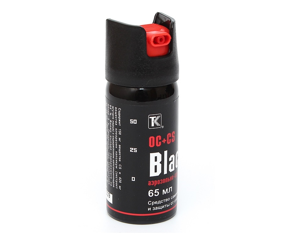 Баллончик перцовый Black Аэрозольно-струйный 65мл