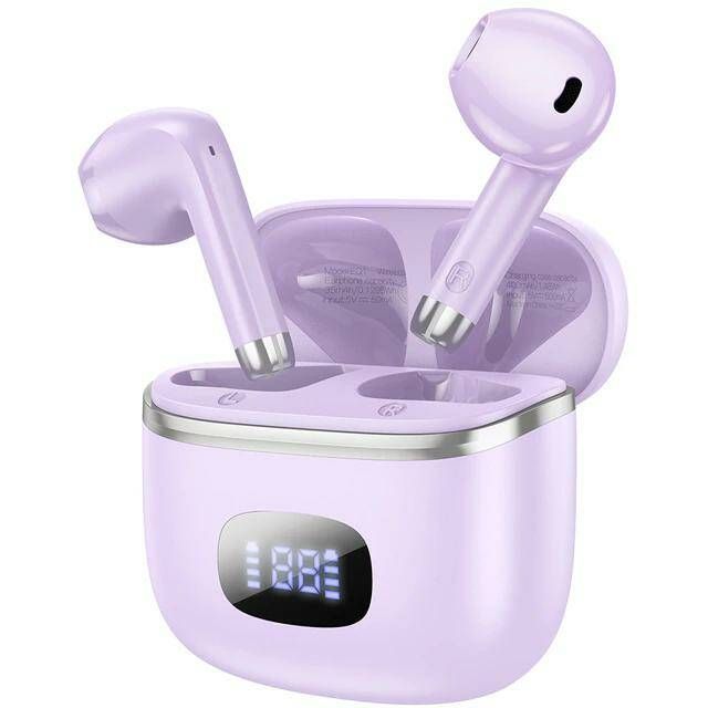 Наушники беспроводные HOCO EQ1 Music guide вкладыши, Bluetooth V5.3 кейс для хранения и зарядки фиол