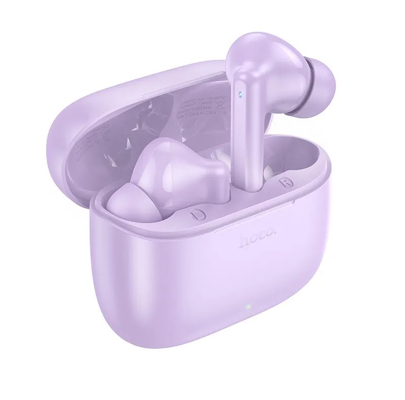 Наушники беспроводные HOCO EQ2 Thought внутриканальные, Bluetooth V5.3 кейс для хранения фиолетовый