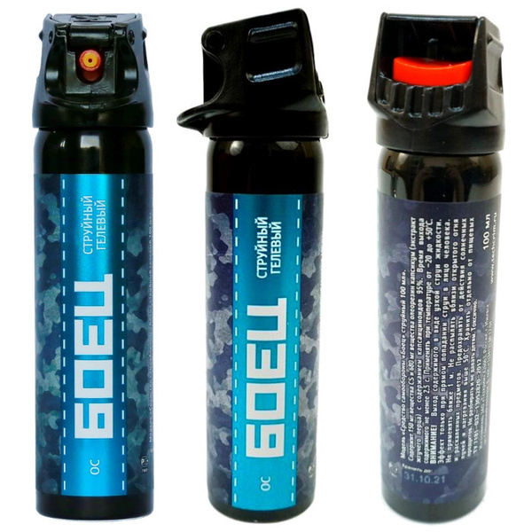 Баллончик перцовый струйный гелевый Боец 100мл