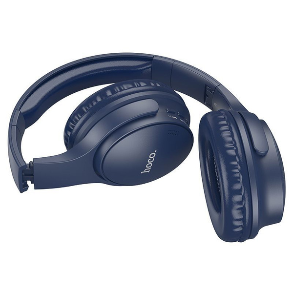 Наушники беспроводные HOCO W40 Mighty полноразмерные, Bluetooth 5.3, синий коробка