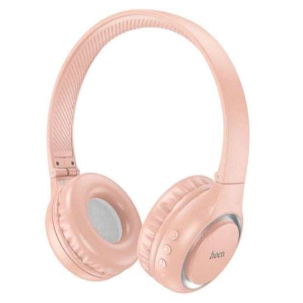 Наушники беспроводные HOCO W41 Charm полноразмерные, Bluetooth 5.3, розовый коробка