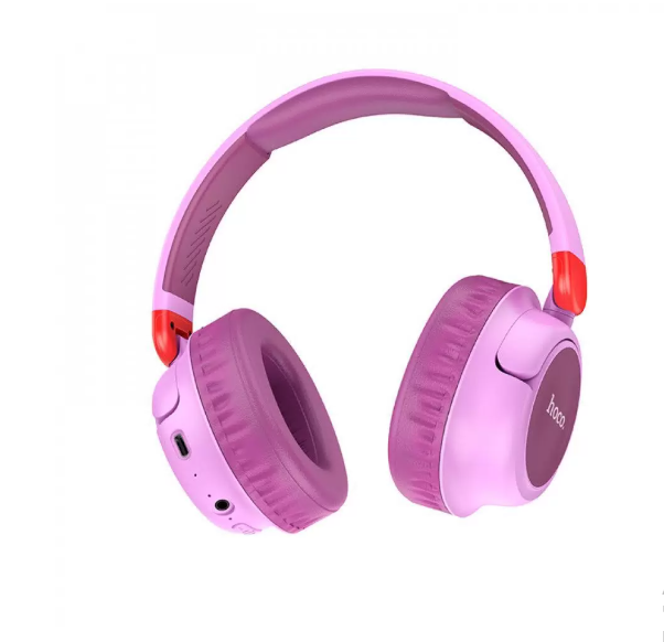 Наушники беспроводные HOCO W43 Adventure полноразмерные, Bluetooth 5.2, фиолетовый коробка