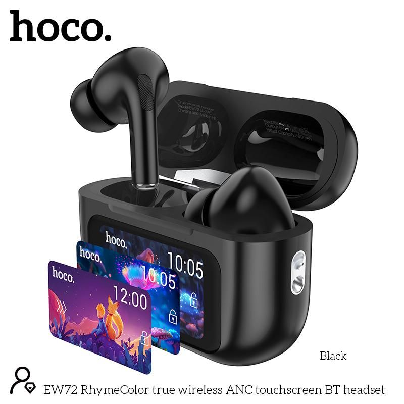 Наушники беспроводные HOCO EW72 Bluetooth, кейс для хранения и зарядки в черный