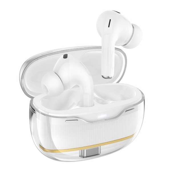 Наушники беспроводные HOCO EW54 Rayo внутриканальные, Bluetooth V5.3 кейс для хранения White