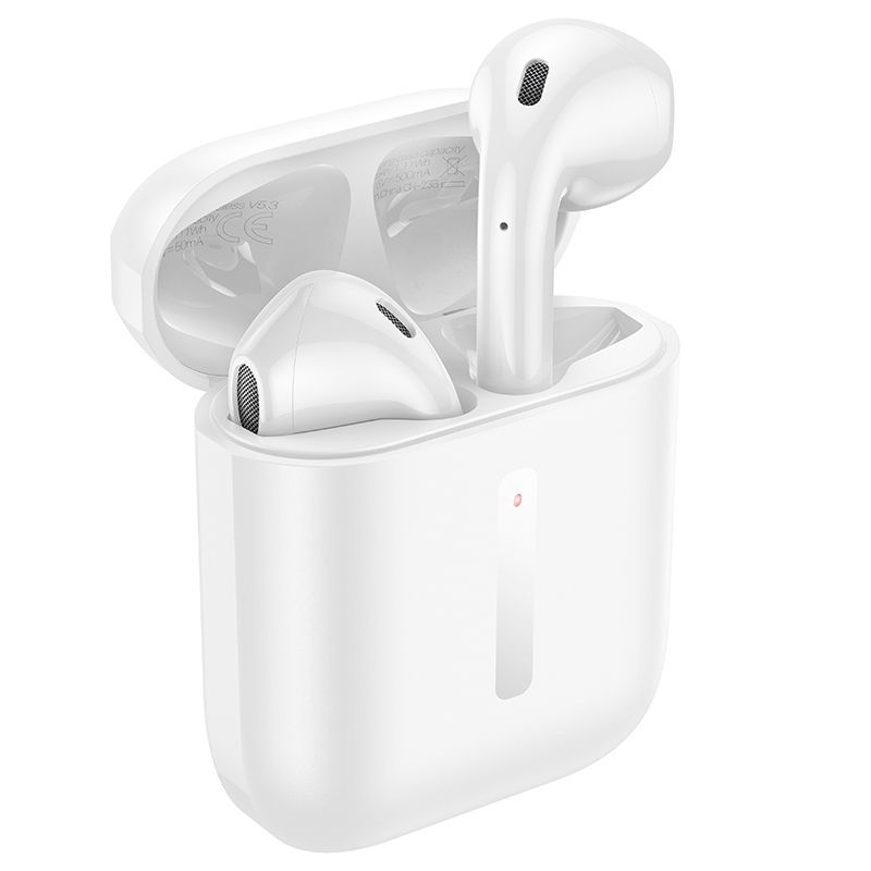 Наушники беспроводные Borofone BW38 Joy вкладыши, Bluetooth V5.3, кейс для хранения и белый