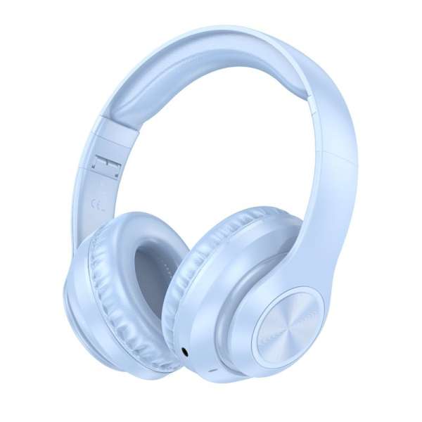Наушники беспроводные Borofone BO24 Gratified полноразмерные, Bluetooth 5.3, синий коробка