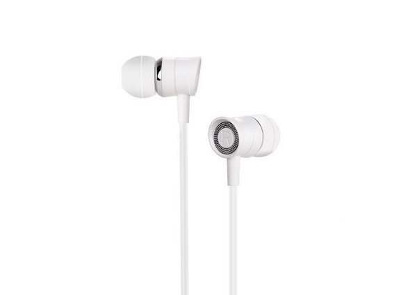 Наушники с микрофоном HOCO M37 Pleasant sound внутриканальные, кабель 1,2м, 3,5мм 4-pin Jack, белый
