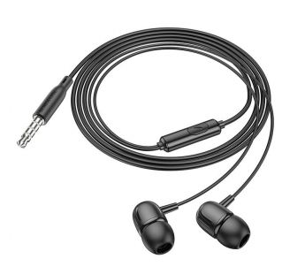Наушники с микрофоном Borofone BM77 внутриканальные, кабель 1,2м, 3,5мм 4-pin Jack, кнопка черный