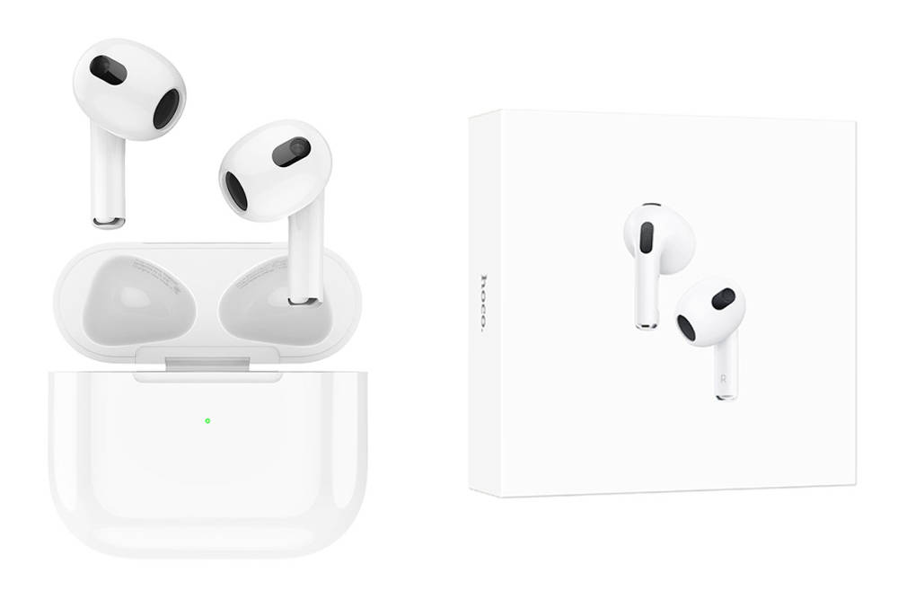 Наушники беспроводные HOCO EW76 внутриканальные, Bluetooth V5.4 кейс для хранения и зарядки в белый