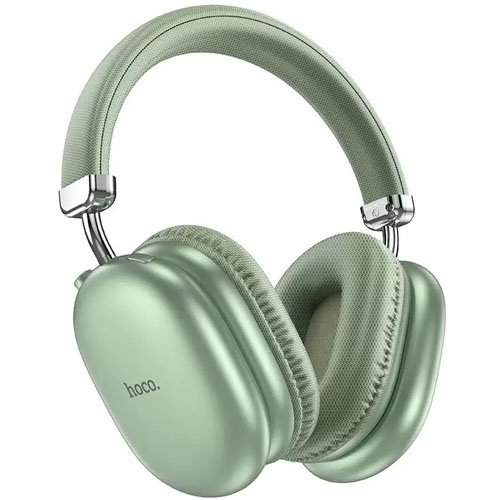 Наушники беспроводные HOCO W35 Max полноразмерные, Bluetooth 5.3, коробка, зеленый