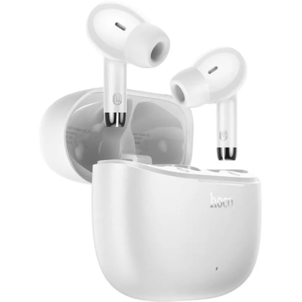 Наушники беспроводные HOCO EQ20 Rhyme вкладыши, Bluetooth V5.4 ANC+ENC, кейс для хранения белый