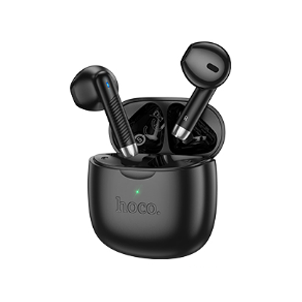Наушники беспроводные HOCO EW201 Graceful вкладыши, Bluetooth V5.4 кейс для хранения и черный