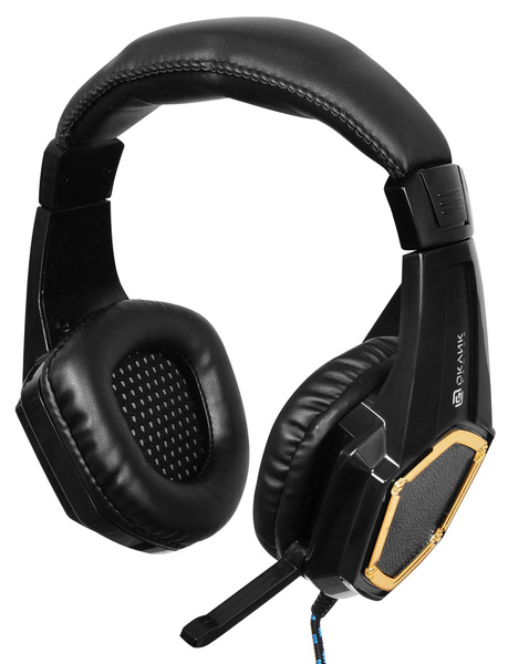 Наушники с микрофоном Oklick HS-L310G Guardian полноразмерные, кабель 1,9м тканевый, игровые, коробк