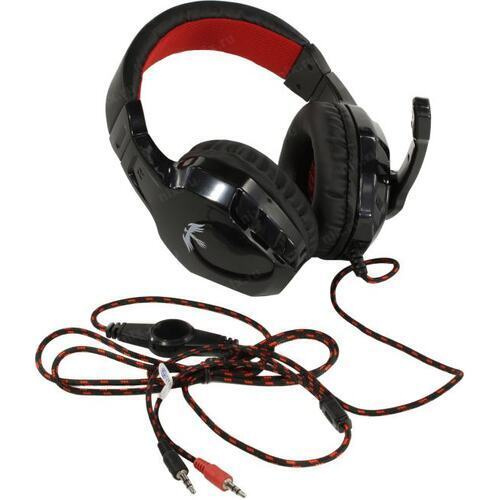 Наушники с микрофоном Oklick HS-L320G Phoenix полноразмерные, кабель 1,9м тканевый, игровые, регулят