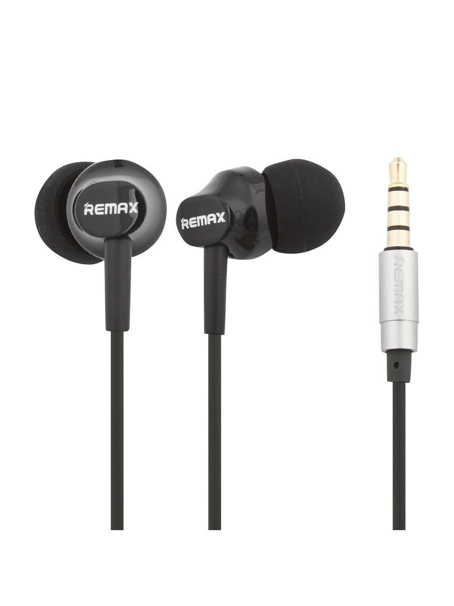 Гарнитура REMAX RM-501 3.5 мм, 1.2м, вставная (черный)