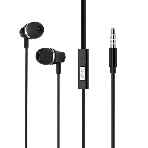Наушники с микрофоном Borofone BM21 Graceful вкладыши, кабель 1,2м, коробка, черные