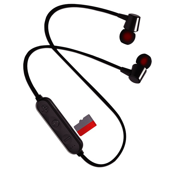 Наушники беспроводные Perfeo "BELLS" PF-A4308 внутриканальные , Bluetooth, microSD,коробка, черные