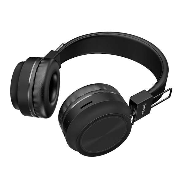 Наушники беспроводные HOCO W25 Promise накладные, Bluetooth, коробка, черные