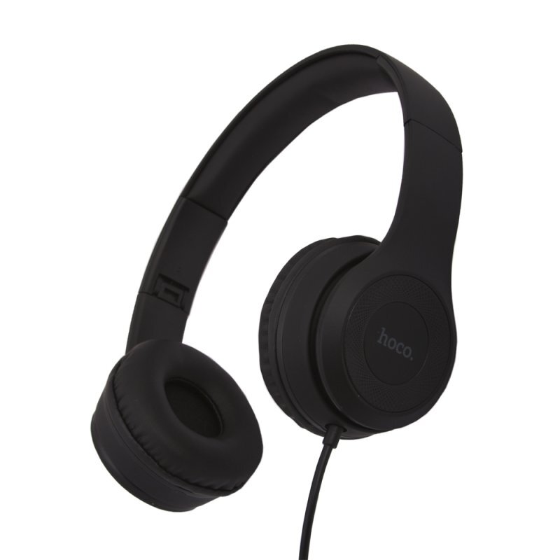 Наушники с микрофоном HOCO W21 Graceful charm накладные, кабель 1,2м, коробка, черный
