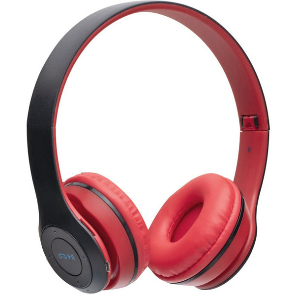 Наушники беспроводные Borofone BO4 Charming rhyme накладные, Bluetooth, коробка, красный