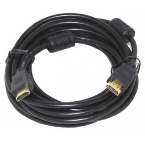 Кабель HDMI-HDMI Джетт длина 1м, ver.2.0, 2 фильтра, пакет, черный 287-000