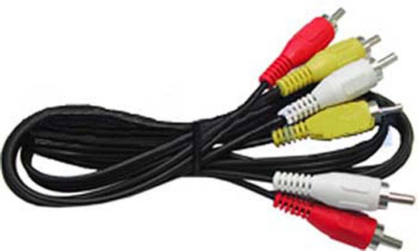 Кабель 3RCA-3RCA Jett длина 1,2м, черный 283-312