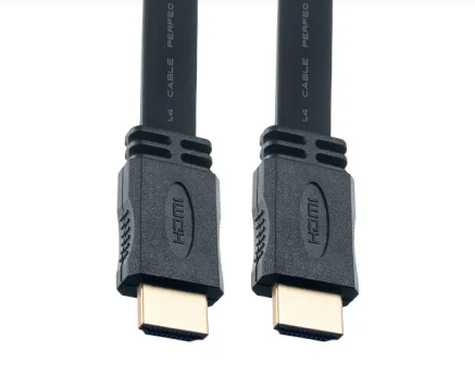 Кабель HDMI-HDMI Perfeo длина 1м, ver. 1.4b плоский, пакет черный H1301