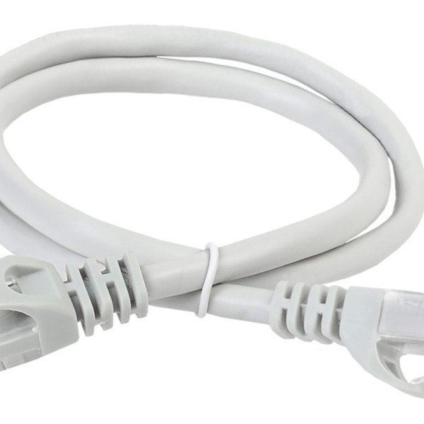Кабель патч-корд RJ-45 Perfeo кат.5e 1м, пакет, белый (P6002)