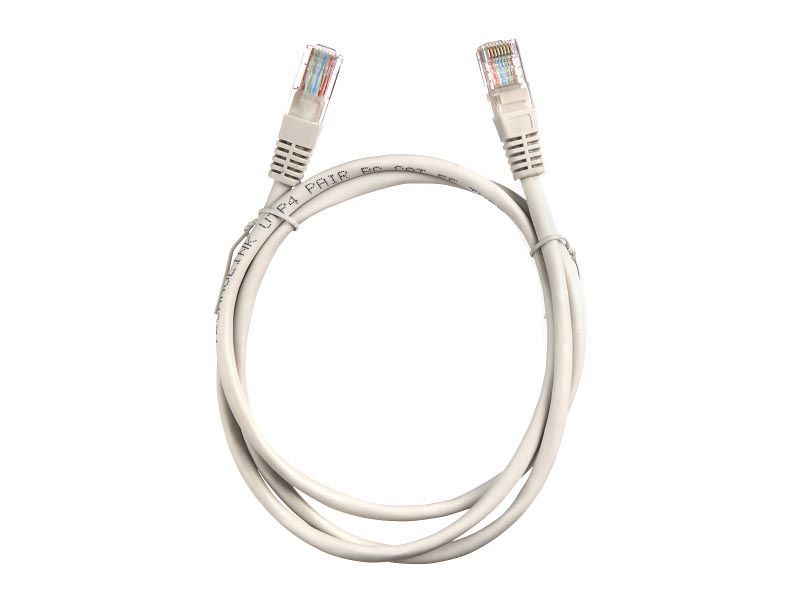 Кабель патч-корд RJ-45 Perfeo кат.5e 5м, пакет, белый (P6005)