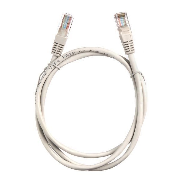 Кабель патч-корд RJ-45 Perfeo кат.5e 5м, пакет, белый (P6005)