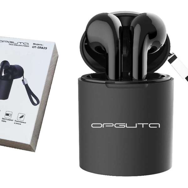 Наушники беспроводные Орбита OT-TWS3 вкладыши, Bluetooth 5.0 + EDR (6936D), беспроводные, пенал для 