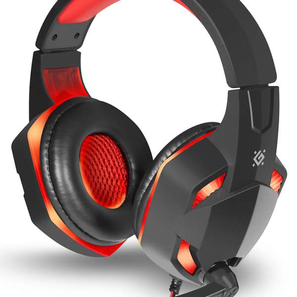 Наушники с микрофоном Defender "Warhead" G-370 полноразмерные, кабель 2м, игровые, регулятор громкос