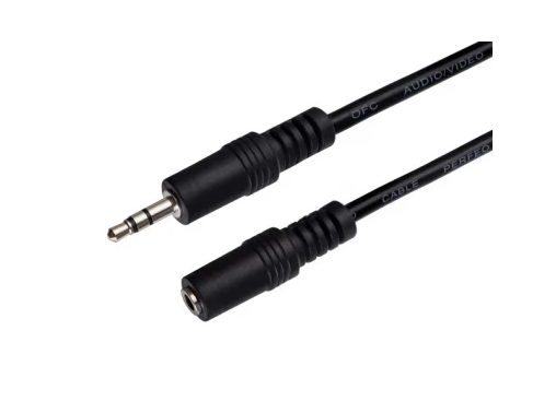 Кабель Jack 3.5 штекер-гнездо Perfeo длина 10м, пакет, черный (J2204)