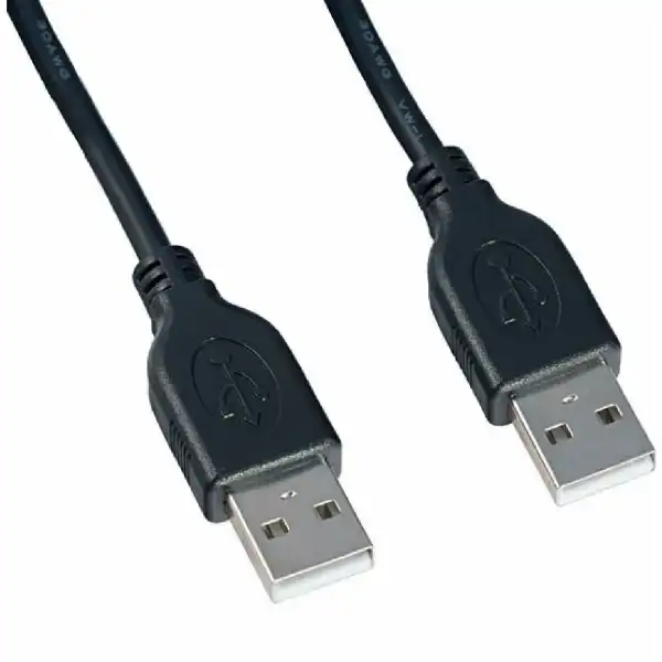 Кабель USB A штекер - USB A штекер Perfeo длина 3.0м, пакет, черный (U4402)
