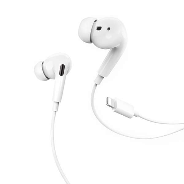 Наушники с микрофоном HOCO M1 PRO вкладыши, кабель 1,2м, регулятор громкости (только iPhone), коробк