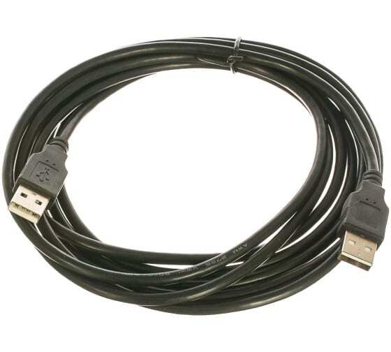 Кабель USB A штекер - USB A гнездо Perfeo длина 3.0м, черный (U4504)