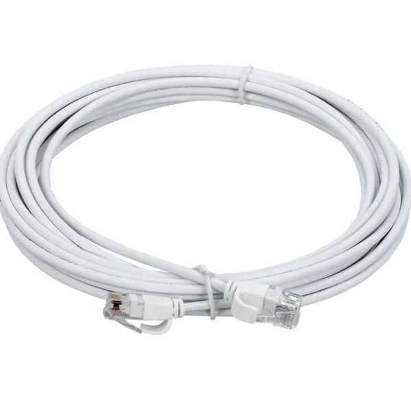 Кабель патч-корд RJ-45 Perfeo кат.5e 2.0м, пакет, белый (P6003)