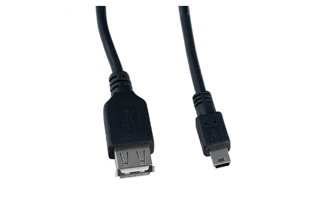 Кабель miniUSB Perfeo длина 1м, на USB A гнездо !!!!!!!!!!, пакет, черный (U4203)