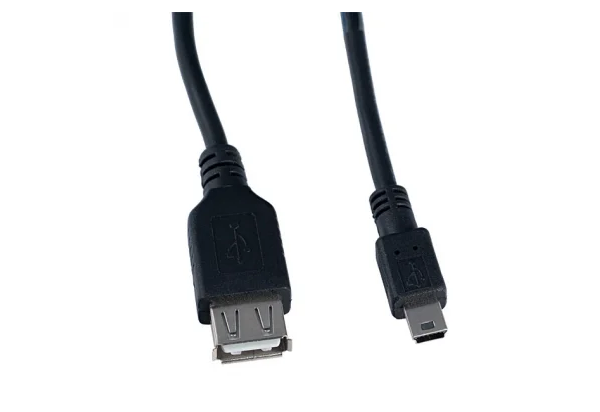 Кабель miniUSB Perfeo длина 1м, на USB A гнездо !!!!!!!!!!, пакет, черный (U4203)
