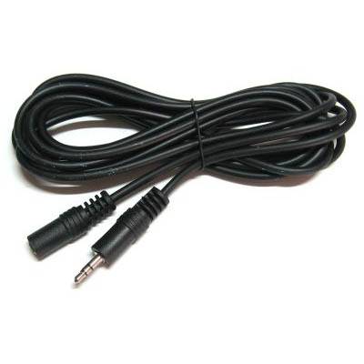 Кабель Jack 3.5 штекер-гнездо Jett длина 7.0м, черный 285-307 (NT-3014)