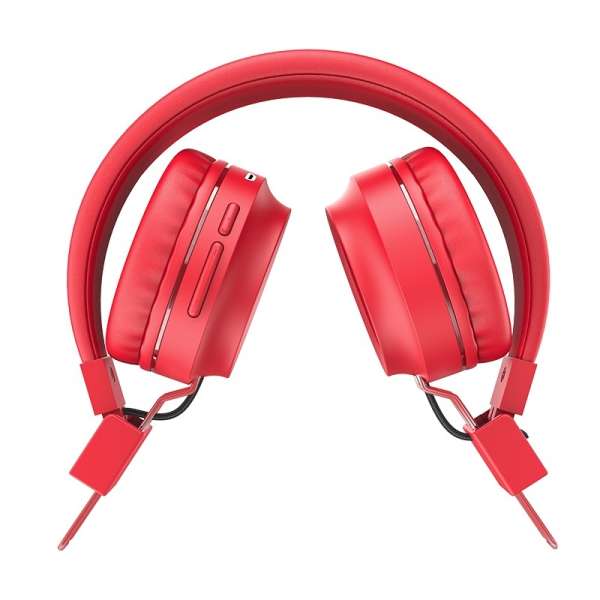 Наушники беспроводные HOCO W25 Promise накладные, Bluetooth, коробка, красные