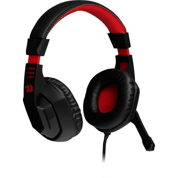 Наушники с микрофоном Redragon Ares полноразмерные, кабель 2м тканевый, игровые, красно-черные короб