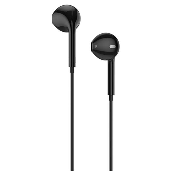 Наушники с микрофоном HOCO M55 Memory sound вкладыши, кабель 1,2м, регулятор громкости, коробка, чер