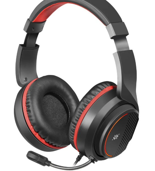 Наушники с микрофоном Defender "Apex" полноразмерные, кабель 1,8м, с регулятором громкости, игровые,